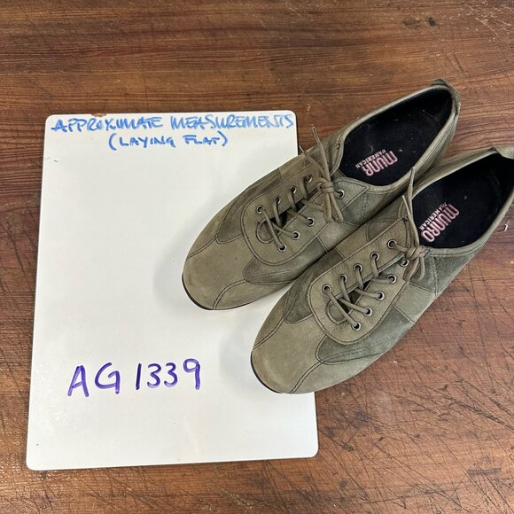 Munro American Women Olive Lace Up Leather Comfort Shoes 7 - Picture 12 of 12